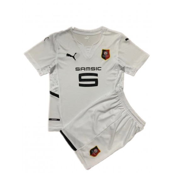 Camisola Stade Rennais Criança Equipamento Segundo 2021-2022 Manga Curta